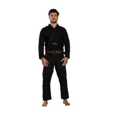 Imagem de Kimono Jiu-Jitsu First Fight For Good 350G Pretorian Cor:PretoTamanho: