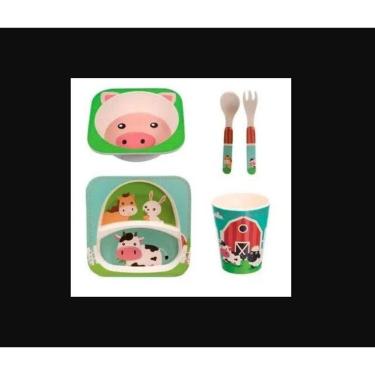 Imagem de Jogo para Refeição Infantil Eco-Friendly Farm - Mimo Style - MBF20198