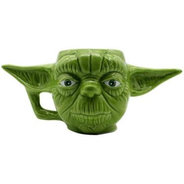 Imagem de Caneca Mestre Yoda 3D Star Wars Porcelana Oficial Licenciada - Zona Cr