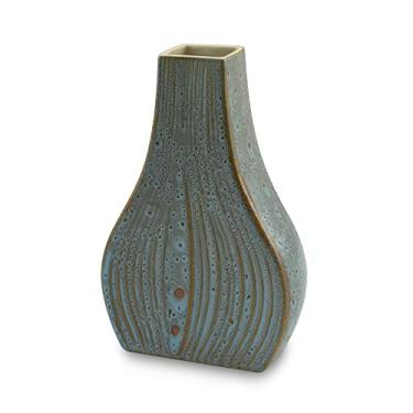 Imagem de Ceraflame Vaso de Cerâmica Onion 26Cm Azul Reagente - Decorativo