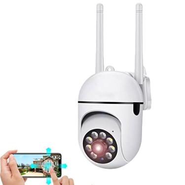 Imagem de Câmera de vigilância IP 2MP PTZ Wi-Fi ao ar livre 4X Zoom Digital AI Humano Detectar Câmera Sem Fio H.264 Câmera de Segurança de Áudio CCTV