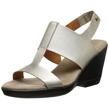 Imagem de LifeStride Sandália anabela feminina Everafter, Champanhe, 10 Wide