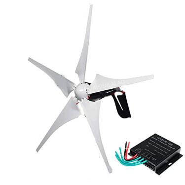 Imagem de Baixo ruído 8000W 12V/24V/48V Gerador de vento portátil para camping+Eixo de levitação magnética Power de turbina eólica para jardim externo+uso multifuncional (com controlador),24v