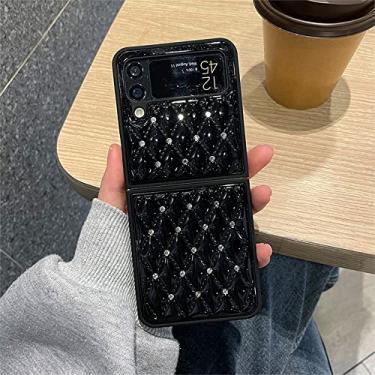 Imagem de Estojo de luxo com strass e diamante retrô para Samsung Galaxy Z Flip 3 4 5G Z Flip3 Zflip3 Flip4 Zflip4 Capa, C, para Samsung Z Flip 4