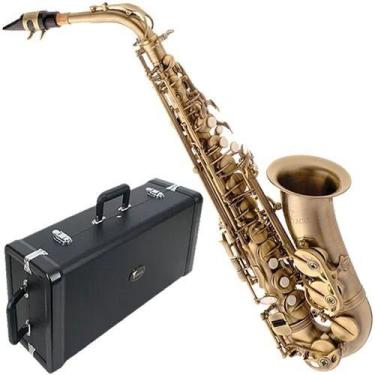 Imagem de Saxofone Alto Em Mib Envelhecido Sa500vg Eagle