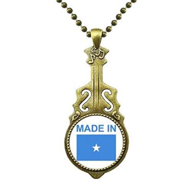Imagem de DIYthinker Colar com pingente de música feito na Somália Country Love Antique Guitar Jewelry