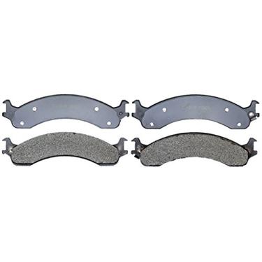 Imagem de ACDelco Conjunto de pastilhas de freio a disco dianteiro semi-metálico prata 14D821M com sensor de desgaste