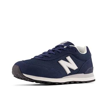 Imagem de New Balance Tênis masculino 515 V3 clássico, Nb azul marinho/branco, 11