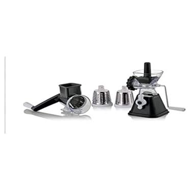 Imagem de Fatiador, Ralador e Moedor Manual Kit Multi Função 10x1 Com Acessórios 20 Peças Preto G...