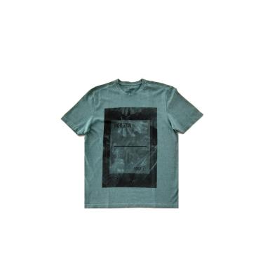 Imagem de Camiseta Individual Slim Horizon Azul Turquesa Tam. GG-Masculino