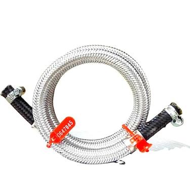 Imagem de mangueira malha aço gás cozinha fogão botijão 60 centímetros