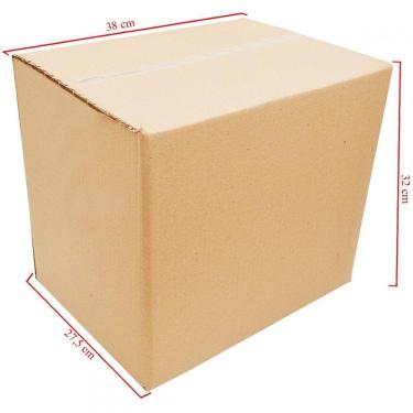 Imagem de Caixa De Papelão Grande Para Correios com 20Un Embalagens 38cm x 27.5cm x 32