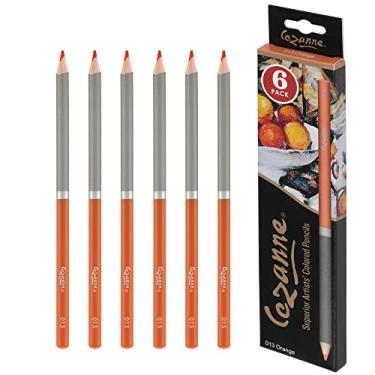 Imagem de Creative Mark Cezanne Lápis de cor premium laranja pacote com 6 - lápis de desenho altamente pigmentados - lápis de colorir para desenhar, misturar, colorir e mais