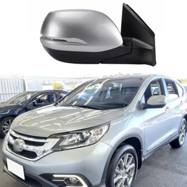 Imagem de Substituição do espelho lateral do passageiro adequado para HONDA CRV CR-V RM1 RM2 RM4 do carro retrovisor do carro 2012 2014 2015 2016 Lente ajustável elétrica, luz de direção de LED