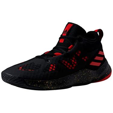 Imagem de adidas Tênis de basquete unissex para adultos Pro N3xt 2021, Núcleo preto/vermelho/preto vívido, 43 BR