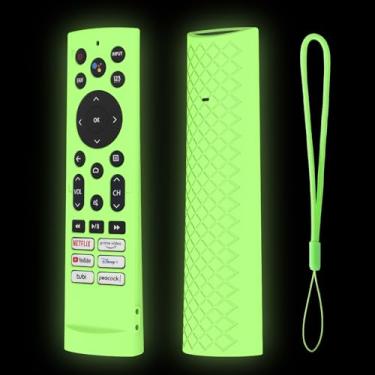 Imagem de JCMOYUTY Capa de silicone para controle remoto Hisense U8 TV, ERF3A90, U7G U9G Series 4K ULED, verde brilhante