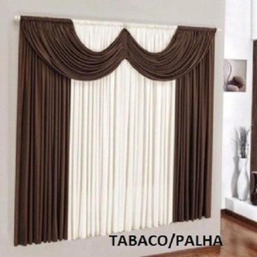 Imagem de Cortina Paris Quarto Sala Varão Simples Medida 4,00m x 2,80m - Elohim_