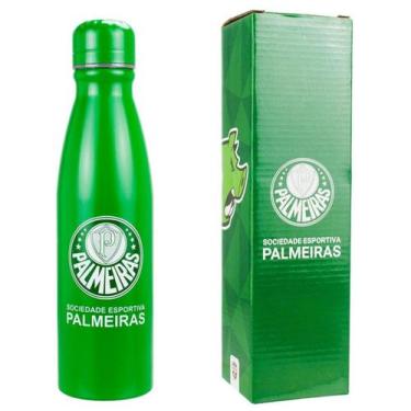 Imagem de Garrafa Redonda Alumínio 600ml - Palmeiras - Mileno