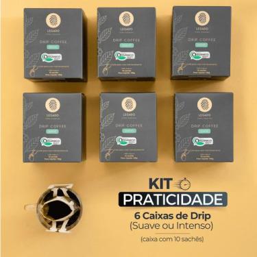 Imagem de kit Praticidade - 6 cxs Dripp coffee Suave ou Intensa - Legado Cafés