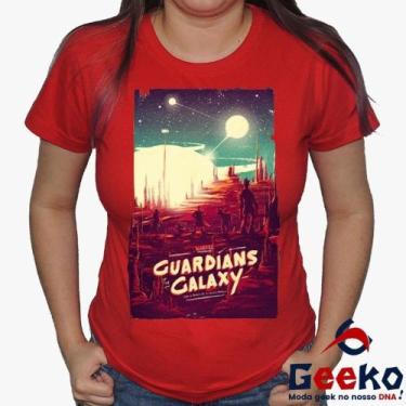 Imagem de Baby Look Guardiões da Galáxia 100% Algodão -  Guardians Of The Galaxy