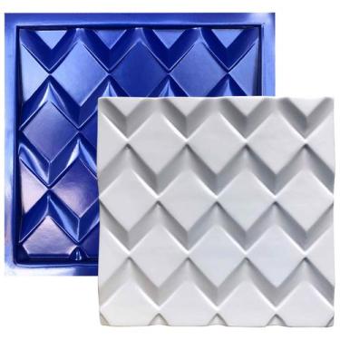 Imagem de Forma 3D Gesso e Cimento ABS 1mm - Polígonos 35x35 cm - Xmoldes Formas