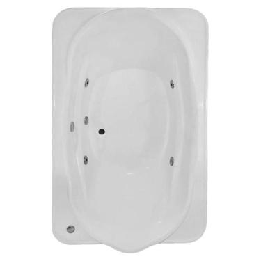 Imagem de Banheira Retangular Amsterdã com hidro - Só Banheiras, 1,70X0,98X0,41,