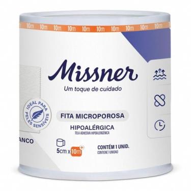 Imagem de Fita Cirúrgica Microporosa Branca 5cm X 10m - Missner