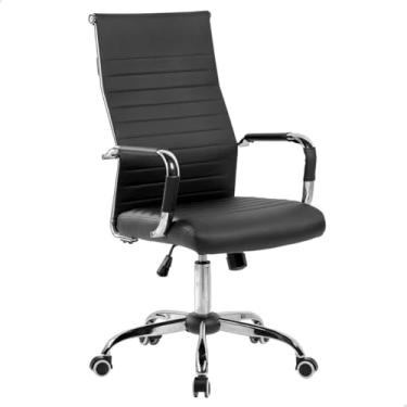 Imagem de Cadeira Office Presidente Ergonômica Giratória Esteirinha C305 Confortavel Design (Preta)