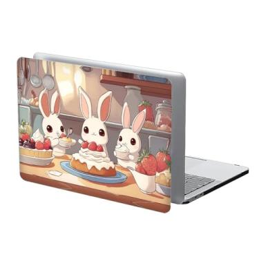 Imagem de COTAIL Capa rígida de plástico compatível com MacBook Air de 13 polegadas 2022 2021 2020 para MacBook Air de 13 polegadas, 13.3 Pro (A1706/A1708/A1989/A2159/A2289/A2338), coelhinhos fofos