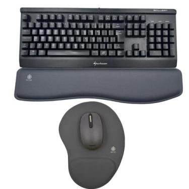 Imagem de Mousepad E Apoio De Punho Para Teclado Ergonomico Pulso 47cm - MCSB, C