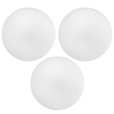 Imagem de Kit 03 Assentos Redondo Banqueta Cadeira Estofados Poltronas H02 Corino Branco 25 Cm - Lyam Decor