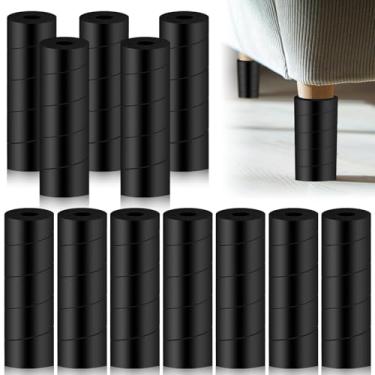 Imagem de TAZKZZY 12 Protetores De Dedos Para Estrutura Cama, Capas Ajustáveis Pernas 6" Proteção, Protegendo Seus Dos Pés Duros, Canto Sem Adesivo Ou Cola