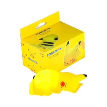 Imagem de Pikachu LED Night Light Cute Anime Soft Quarto Decoração De Mesa De Ca