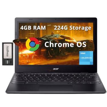 Imagem de acer Notebook Chromebook 311 Hd De 11,6", Intel Celeron N4500, Placa Vídeo Uhd, 4 Gb Ram Lpddr4X, 224 Armazenamento (64 Memória Emc + 160 Docking Station), Sistema Operacional Chrome, Wi-Fi 5, Preto