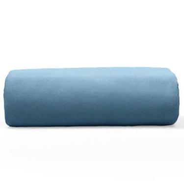 Imagem de Lençol Buettner Queen Malha 100% Algodão Basic Liso com Elástico Jeans