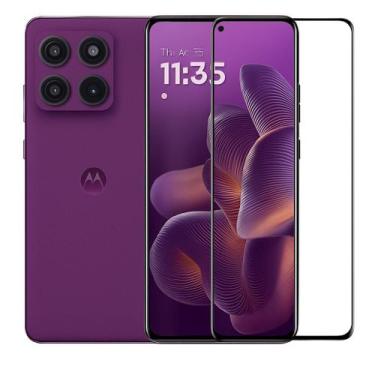 Imagem de Película Curvada de Vidro 3D para Moto Edge 60 Pro Cobre a Tela Toda -
