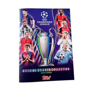 Imagem de Topps - Kit Álbum Figurinhas Brochura + 10 Envelopes Figurinhas UEFA Champions League 2024/25 com 60 figurinhas