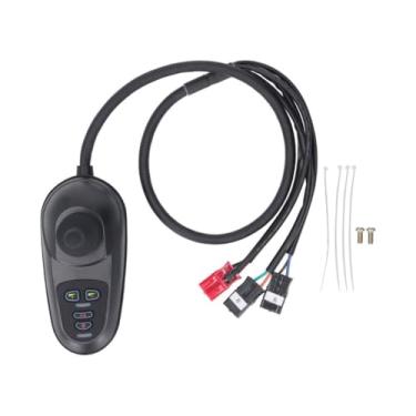 Imagem de FashionCha Controle Remoto com Joystick para Cadeiras de Rodas, 4 Teclas, Função de Estacionamento Multifuncional, Motor Escovado para Cadeiras de Rodas Elétrica