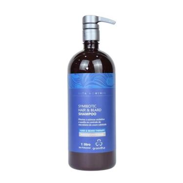 Imagem de Shampoo para Cabelo e Barba Vita Hominis Symbiotic Hair 1L - Grandha