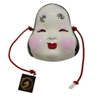 Imagem de Kit Máscara Japonesa Ornamento Okame, Okina, Tengú - 3 Peças