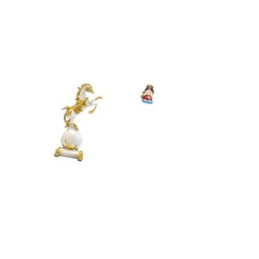 Imagem de Fenteer Estatueta de Cavalo, Coleção de Estátuas Modernas, Ornamento de Mesa, Escultura Animal para Centro de Mesa de Quarto, Lareira, Sala de Estar, Estatuet