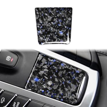 Imagem de FINMOKAL Capa de acabamento do painel da bateria do console central de fibra de carbono compatível com Porsche Macan 2014-2021