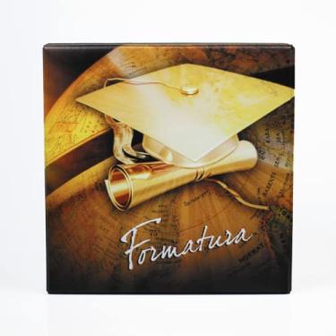 Imagem de Álbum 100 Fotos 20x25 Formatura Mapa Mundi com Fecho Imã