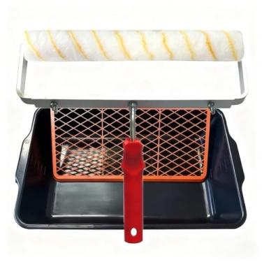 Imagem de Kit Rolo P/Pintura 46cm (4 MODELOS) Suporte Duplo c/Buchas Bandeja 20L c/Grelha(Kit c Rolo Respingo Zero 46cm)