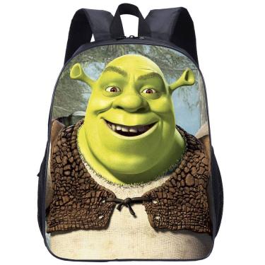 Imagem de Mochila Shreks Anime School Bag Cartoon Student Laptop 30x13x40cm