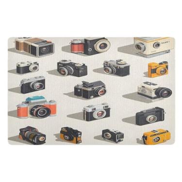 Imagem de Qilmy Capachos para câmera externa 81 x 50 cm, tapete de boas-vindas interno, tapetes de banho fofos, capacho frontal antiderrapante para entrada, pátio, áreas de alto tráfego193