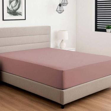 Imagem de Lençol Em Malha King Liso Vivaldi 100% Algodão Rosa