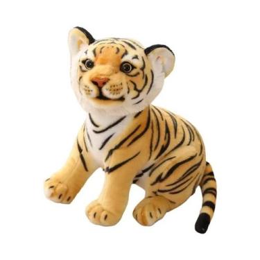Imagem de Brinquedo De Pelúcia Tigre Bebê De 23cm, Almofada De Animal Selvagem M