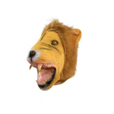 Imagem de Máscara Leão Cabeça Lion Halloween Festa Látex Cosplay - MHR