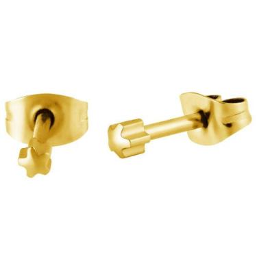 Imagem de Brinco de Aço Mini Estrela 2.65mm Gold IPG - Convex